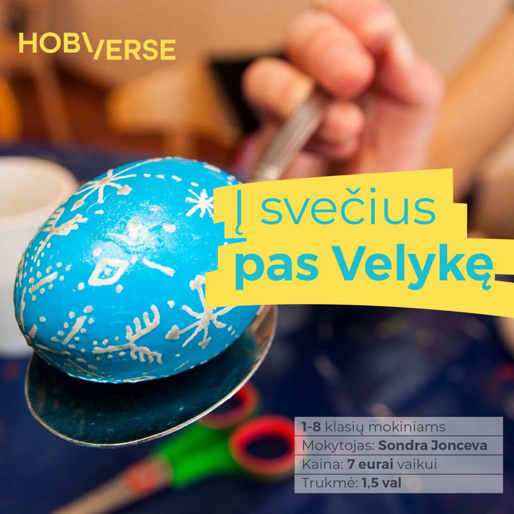 Pas Velykę edukacija klasėms